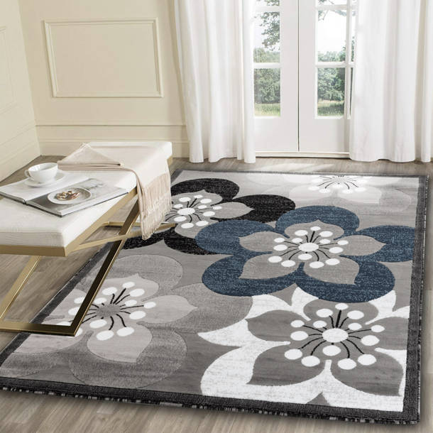 Ebern Designs Kimbrel Floral Rug & Reviews Wayfair